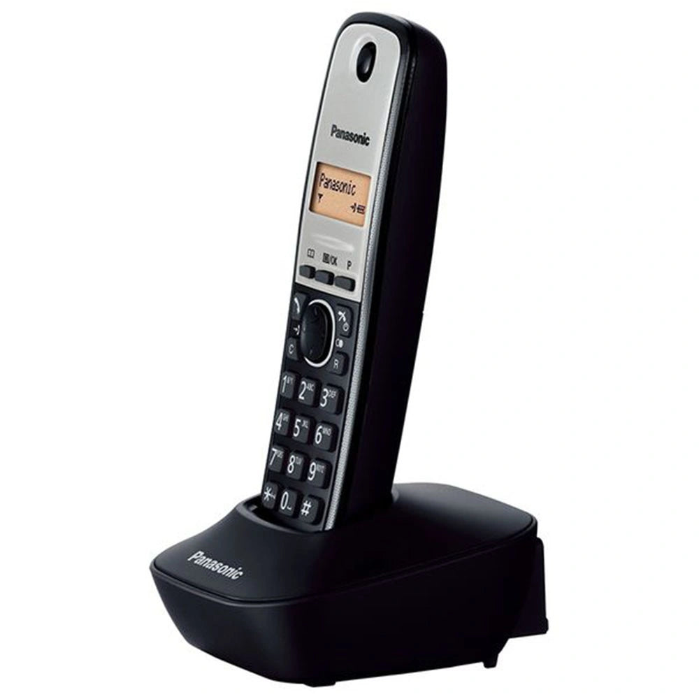 Ασύρματο Ψηφιακό Τηλέφωνο Panasonic KX-TG1611GRG Μαύρο-Ασημί με Αναγνώριση Κλήσης, Λειτουργία Αφύπνισης και Φωτιζόμενη Οθόνη