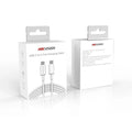 Hikvision USB 2.0 Cable USB-C male - USB-C male Λευκό 1m