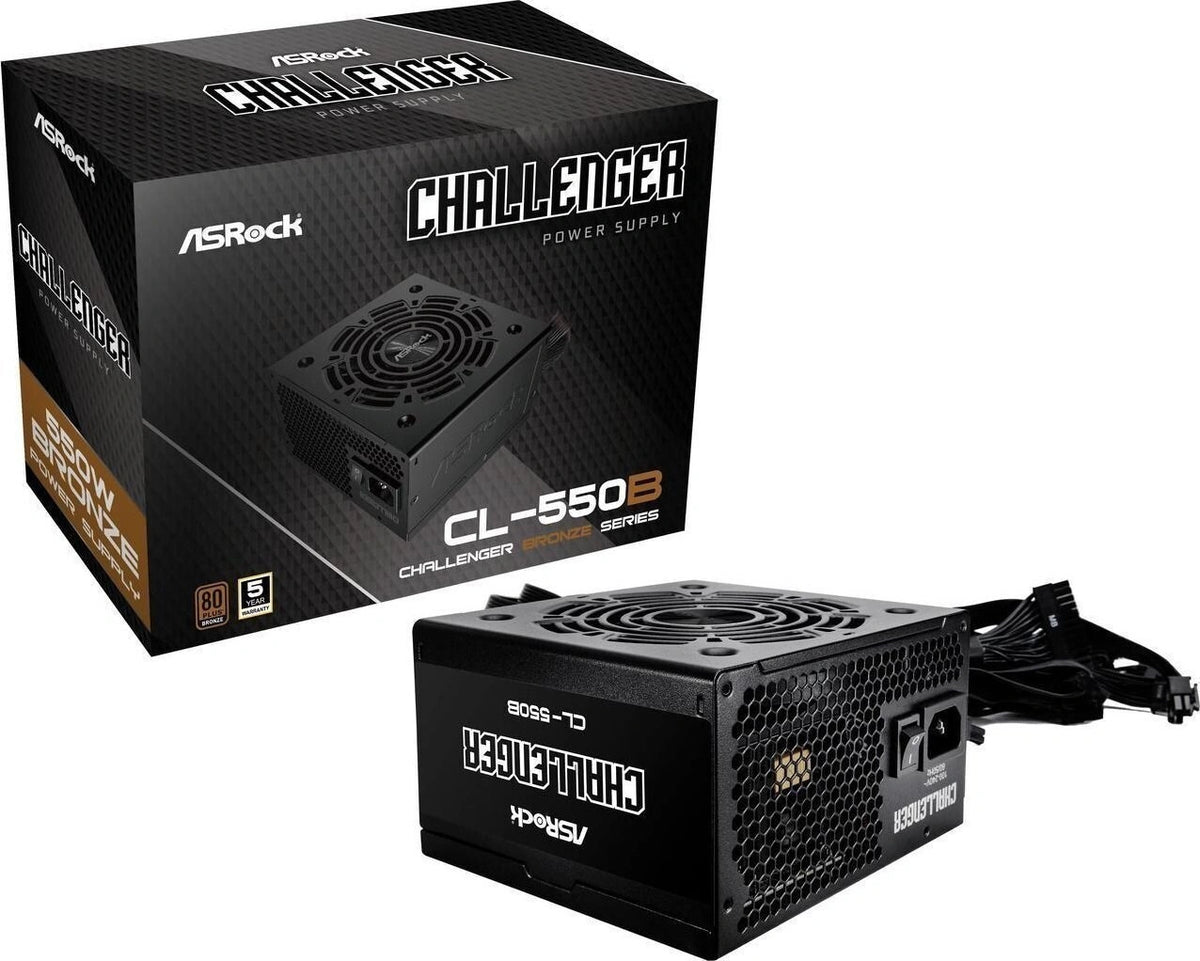 ASRock Challenger CL-550B 550W 80 Plus Bronze ATX Power Supply