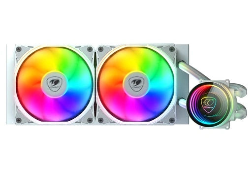 Cougar Poseidon Elite ARGB 240 Υδρόψυξη Επεξεργαστή 240mm με 2x120mm PWM ARGB Fans Λευκή