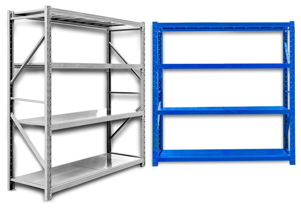 Ράφια Βαρέως Τύπου 250X150X40 Λευκό-Μπλε