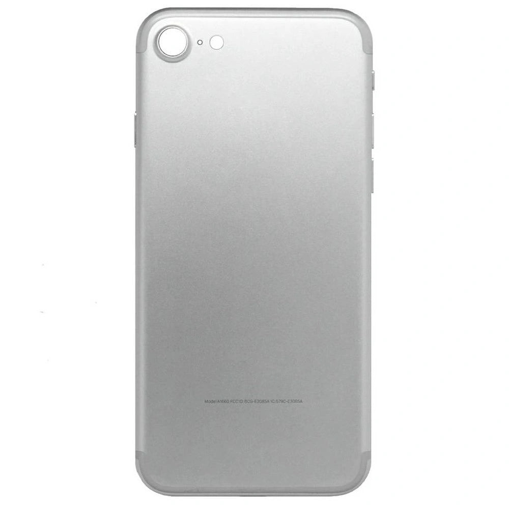 Καπάκι Μπαταρίας με Πλαίσιο για Apple iPhone 7 Ασημί με Τζαμάκι Κάμερας, Θύρα SIM και Εξωτερικά Πλήκτρα OEM Type A