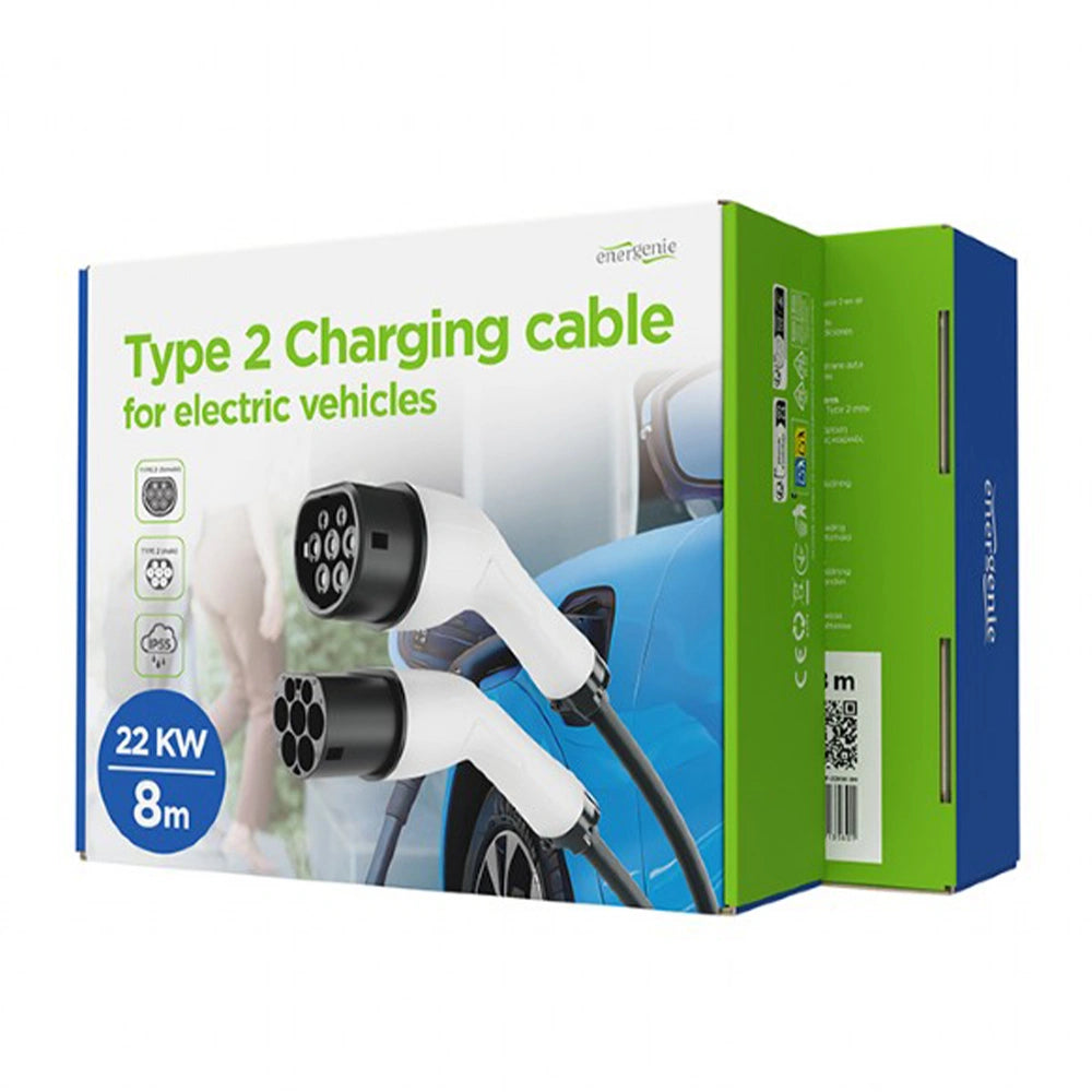 ENERGENIE CHARGING CABLE TYPE 2 32A 3-PHASE (22 KW) 8M