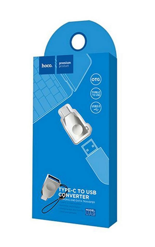 OTG Hoco UA9 USB-C σε USB 3.0 Θηλυκό Ασημί