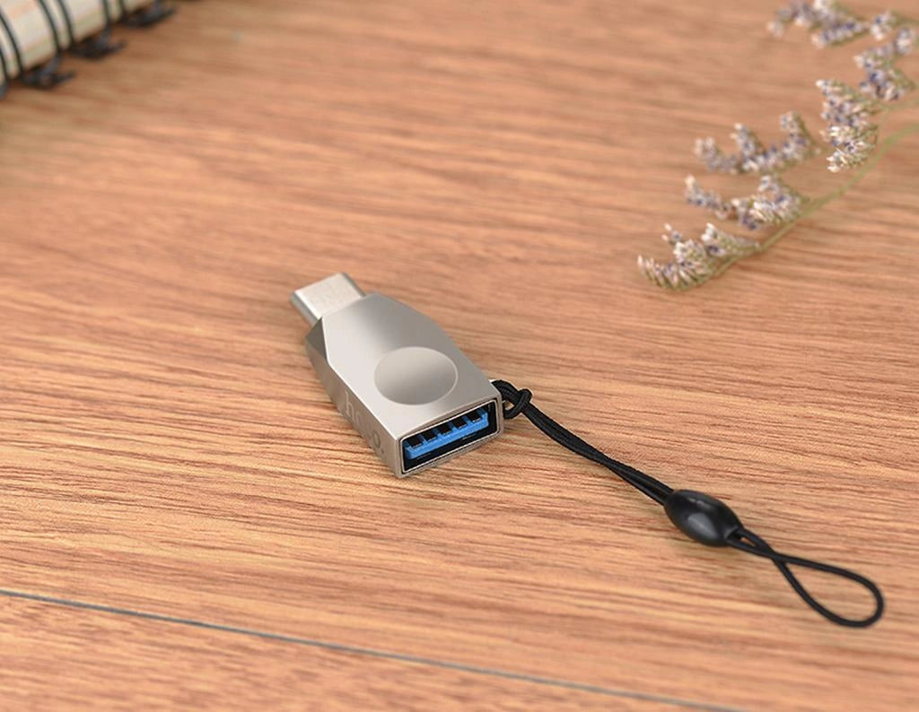 OTG Hoco UA9 USB-C σε USB 3.0 Θηλυκό Ασημί