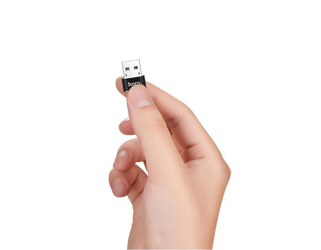 Αντάπτορας Hoco UA6 USB σε USB-C Μαύρο