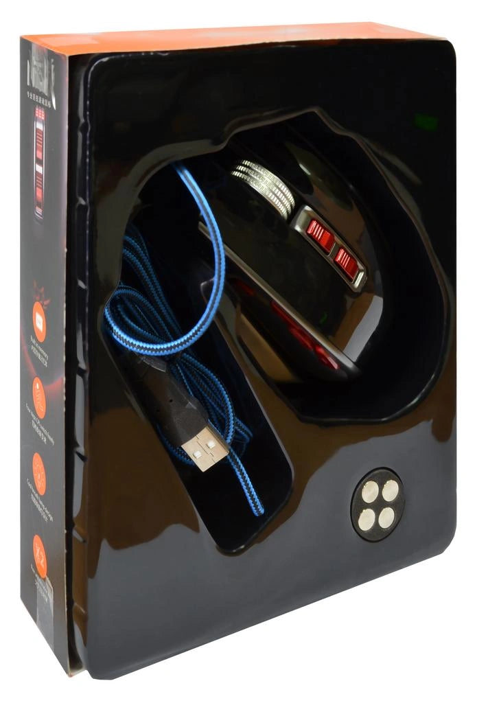 Ενσύρματο Ποντίκι Lanhear 9D Mechanical Gaming Mouse με 9 Πλήκτρα και 4000 DPI Μαύρο