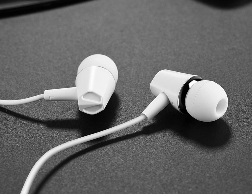 Hands Free Hoco M34 Earphones Stereo 3.5mm Λευκό με Μικρόφωνο και Πλήκτρο Λειτουργίας