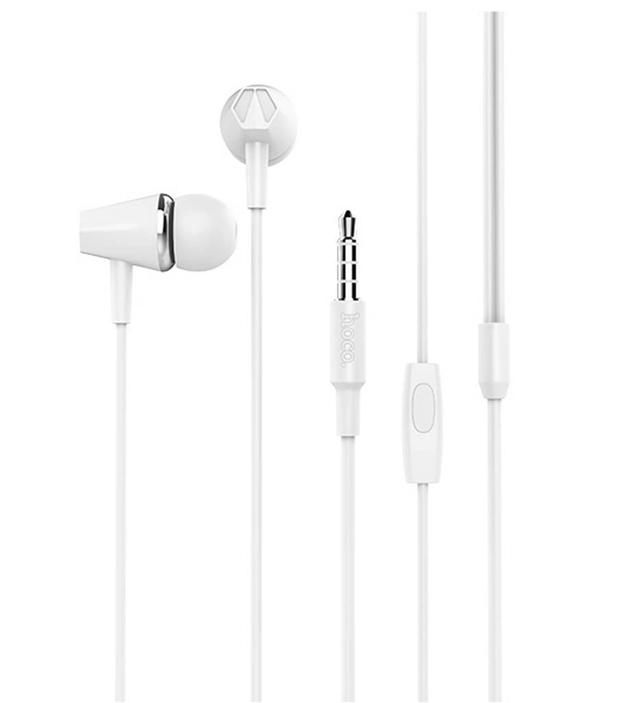 Hands Free Hoco M34 Earphones Stereo 3.5mm Λευκό με Μικρόφωνο και Πλήκτρο Λειτουργίας