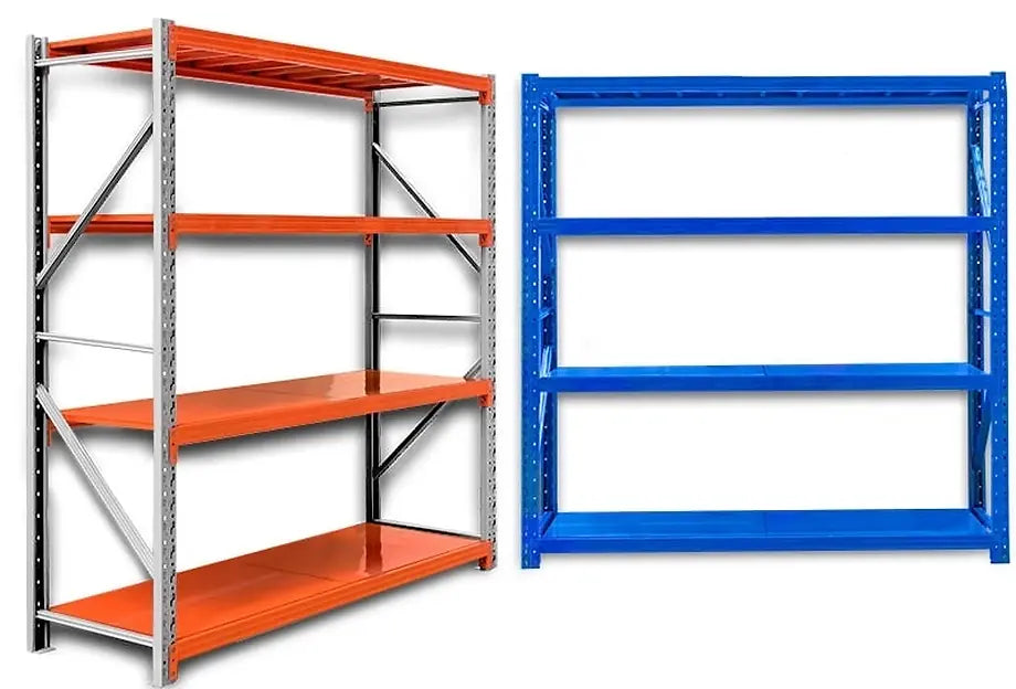 Ράφια Βαρέως Τύπου 250X150X60 Λευκό-Πορτοκαλί