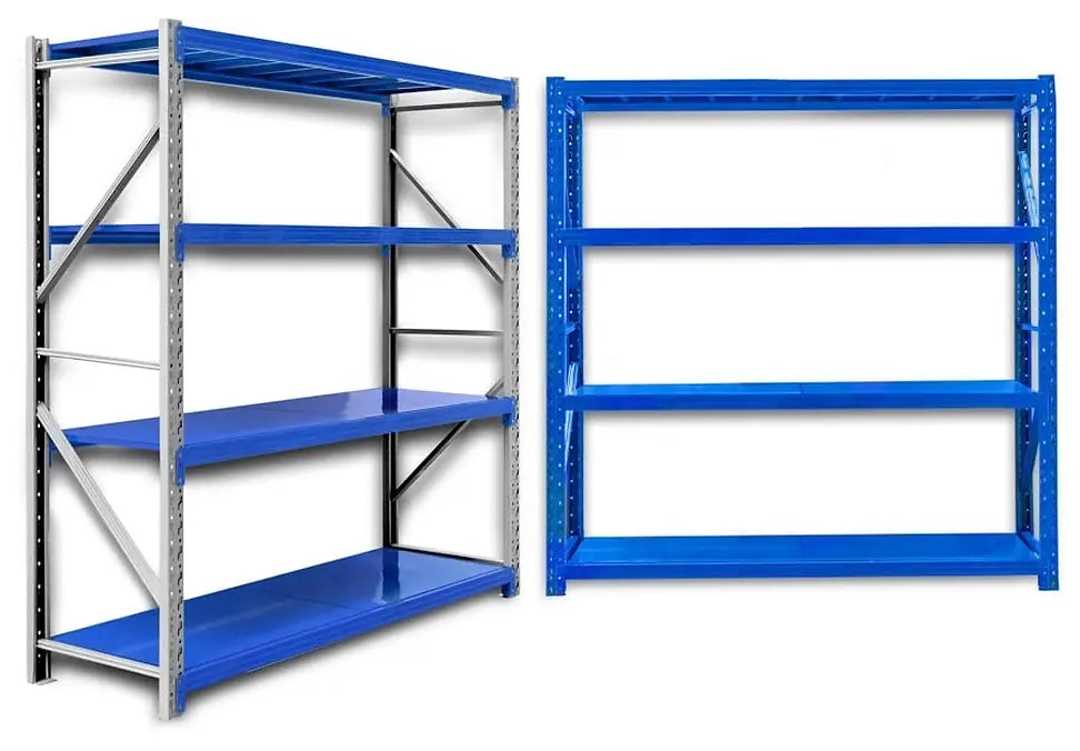 Ράφια Βαρέως Τύπου 250X200X60 Λευκό-Μπλε
