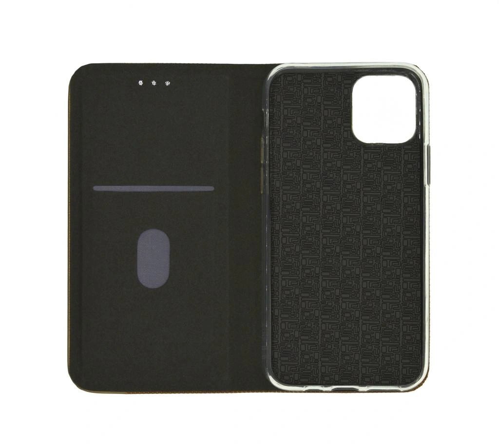 Θήκη Book Ancus Magnetic Canvas για Apple iPhone 11 Pro TPU Χρυσαφί