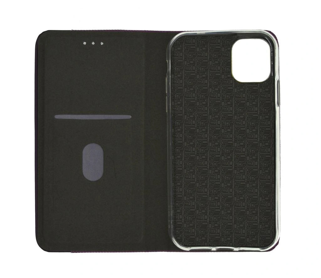 Θήκη Book Ancus Magnetic Canvas για Apple iPhone 11 Pro Max TPU Μωβ