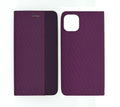 Θήκη Book Ancus Magnetic Canvas για Apple iPhone 11 Pro Max TPU Μωβ