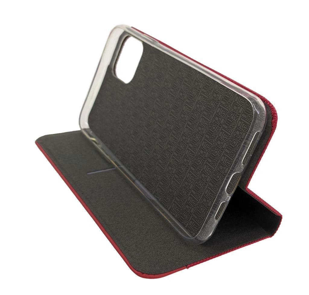 Θήκη Book Ancus Magnetic Canvas για Apple iPhone 11 Pro TPU Κόκκινη