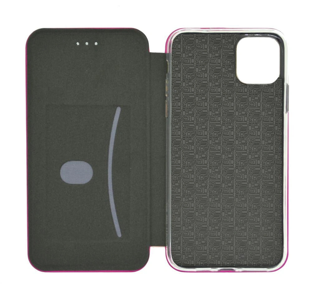Θήκη Book Ancus Magnetic Curve για Apple iPhone 11 Pro Max TPU Φούξια