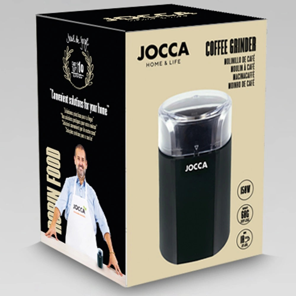 JOCCA ELECTRIC COFFEE GRINDER 60GR BLACK