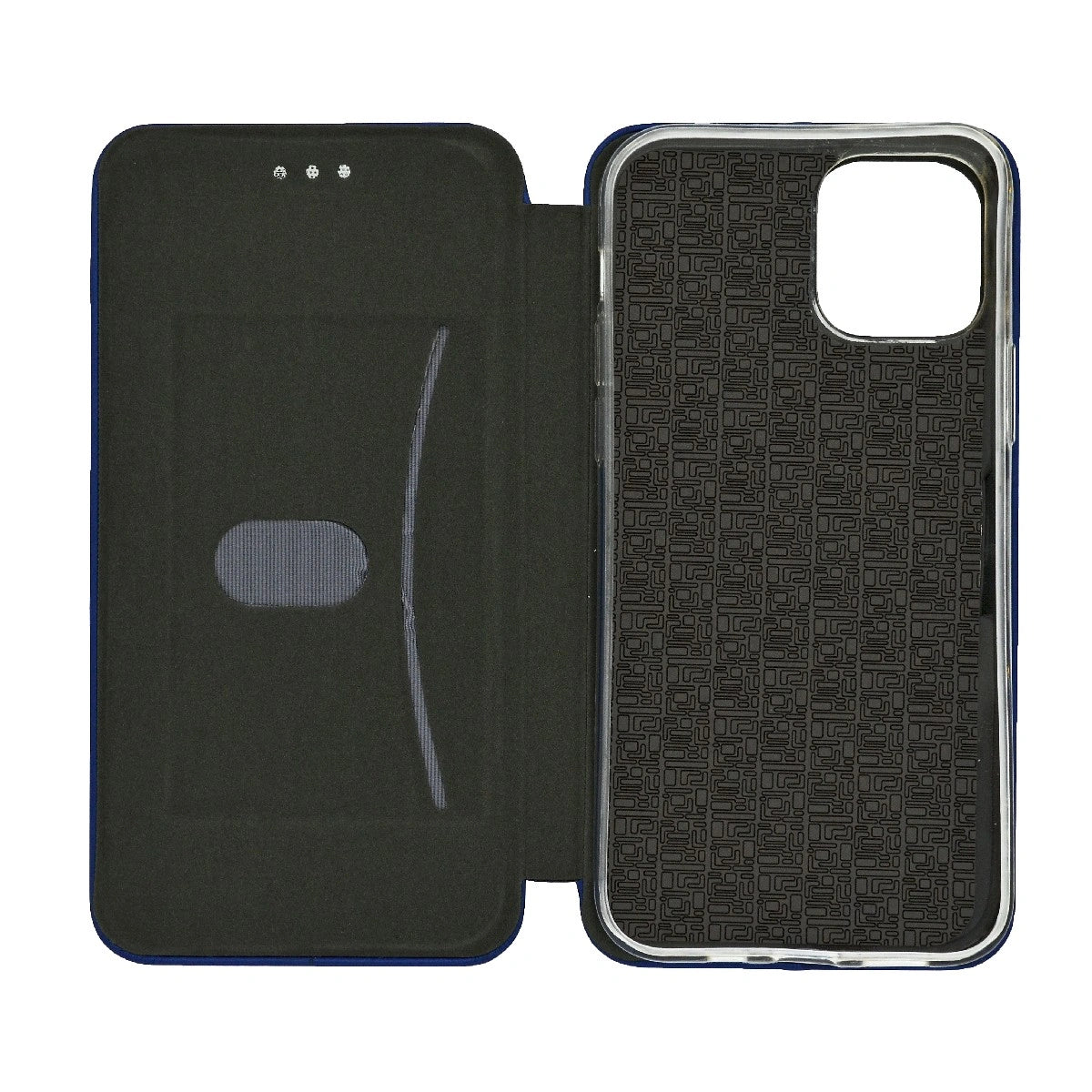 Θήκη Book Ancus Magnetic Curve για Apple iPhone 12 Pro Max TPU Σκούρο Μπλε