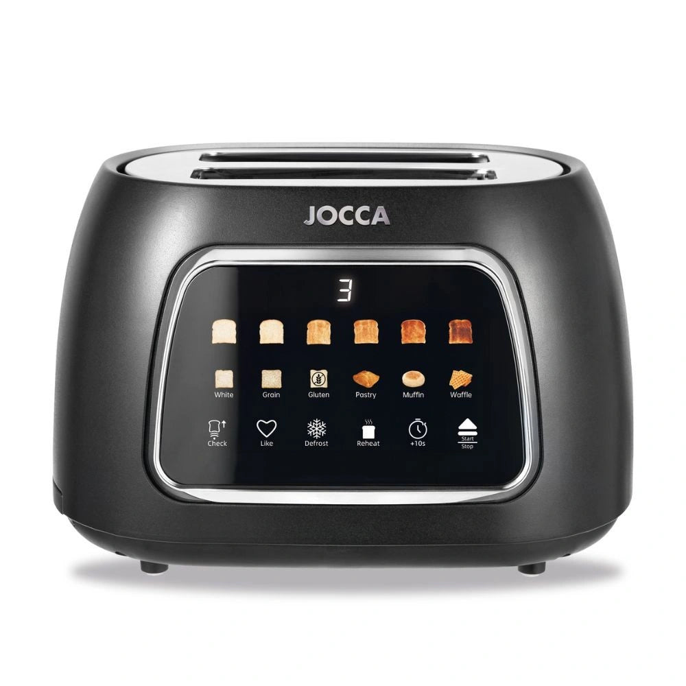 JOCCA 2 SLICE TOASTER WITH TOUCH DISPLAY BLACK