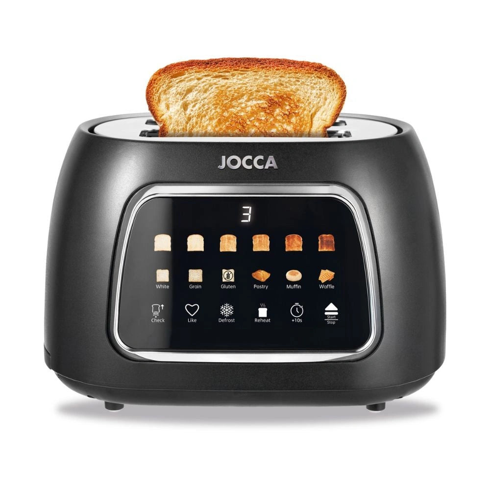 JOCCA 2 SLICE TOASTER WITH TOUCH DISPLAY BLACK