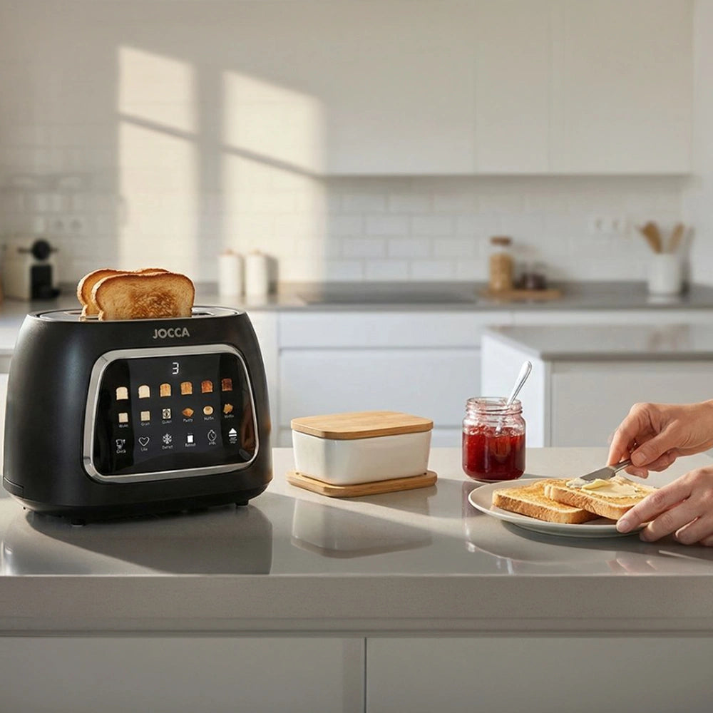 JOCCA 2 SLICE TOASTER WITH TOUCH DISPLAY BLACK