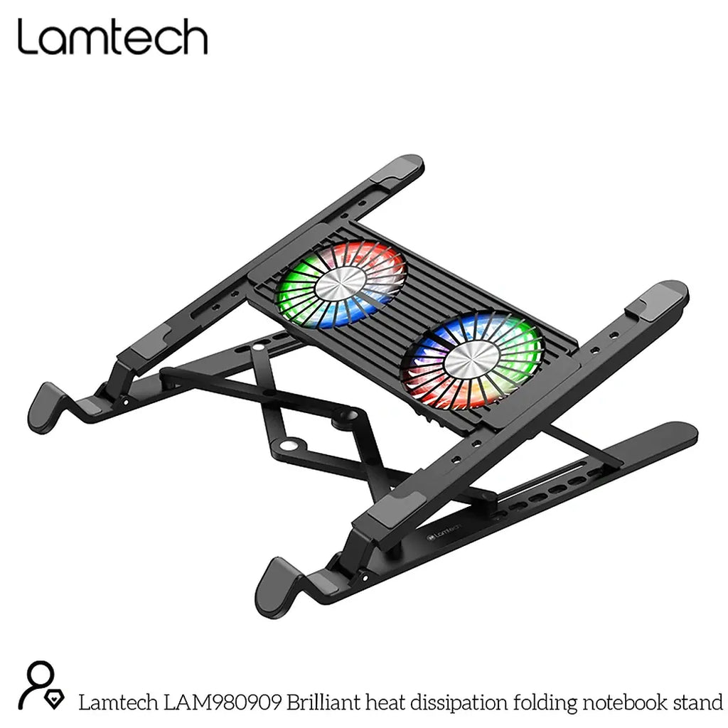 LAMTECH NOTEBOOK RGB METAL FOLDING BRACKET 17.3” BLACK