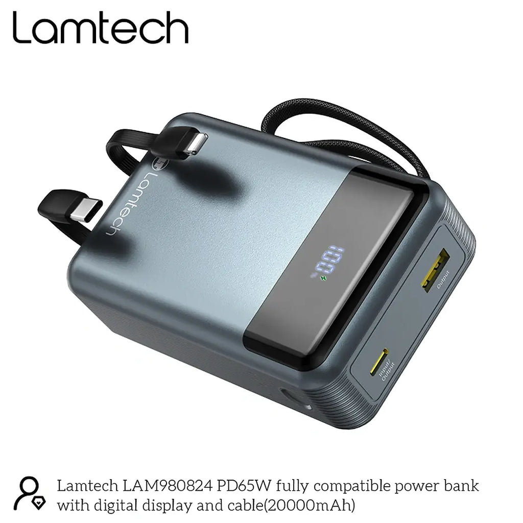 LAMTECH FAST CHARGER TYPE-C PD25W WHITE