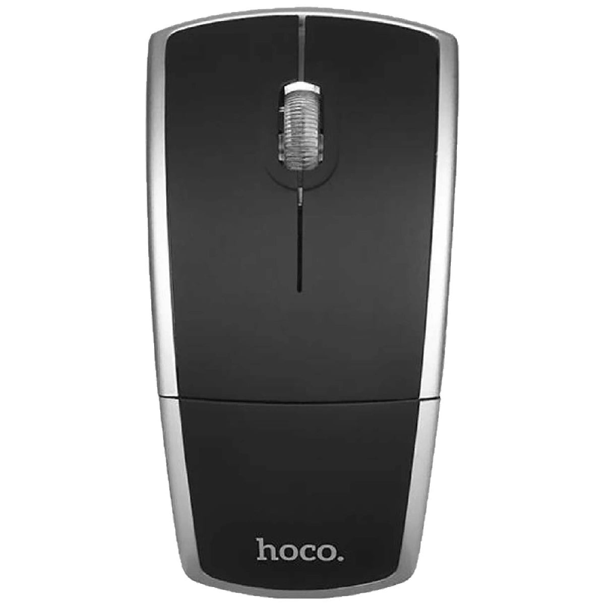 Ασύρματο Ποντίκι Hoco. DI03 1200 DPI 2.4G 3 Πλήκτρων Αναδιπλούμενο. Μαύρο-Ασημί