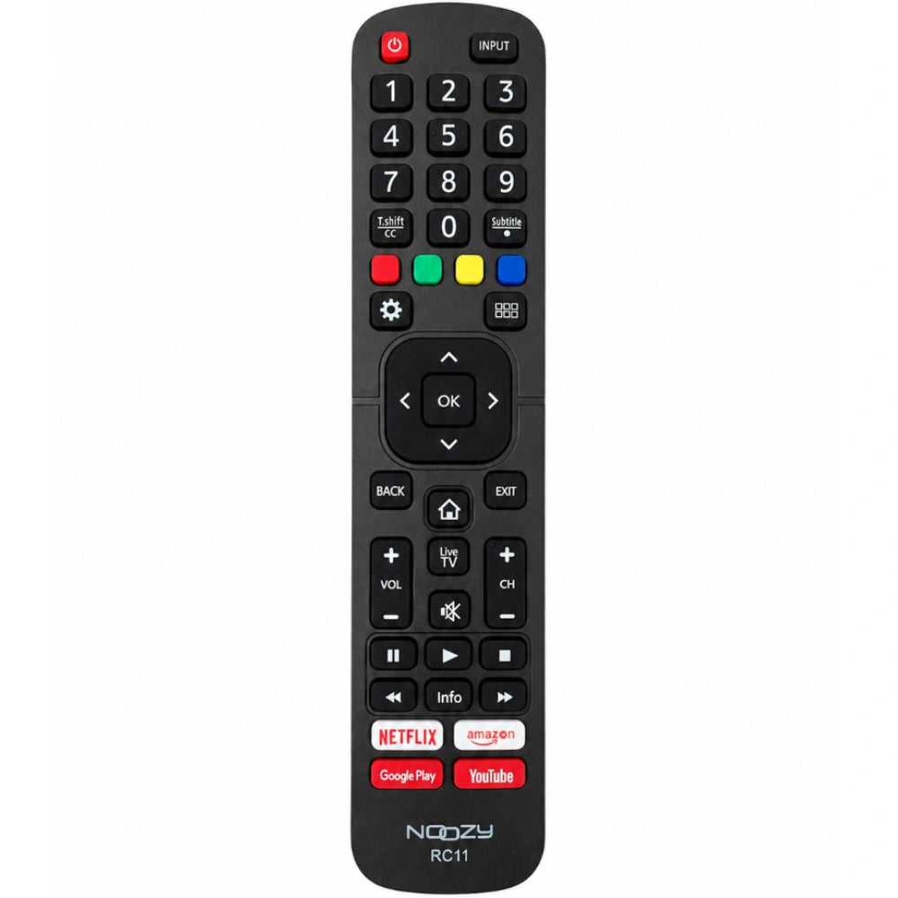 Τηλεχειριστήριο Noozy RC11 για Τηλεοράσεις Hisense Άμεσης Αντικατάστασης χωρίς Προγραμματισμό