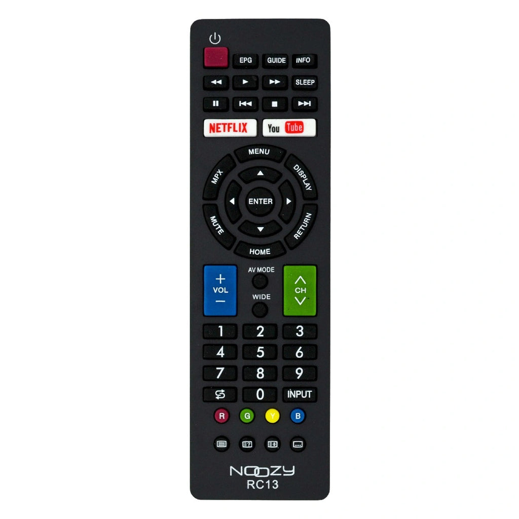 Τηλεχειριστήριο Noozy RC13 για Τηλεοράσεις Sharp Άμεσης Αντικατάστασης χωρίς Προγραμματισμό