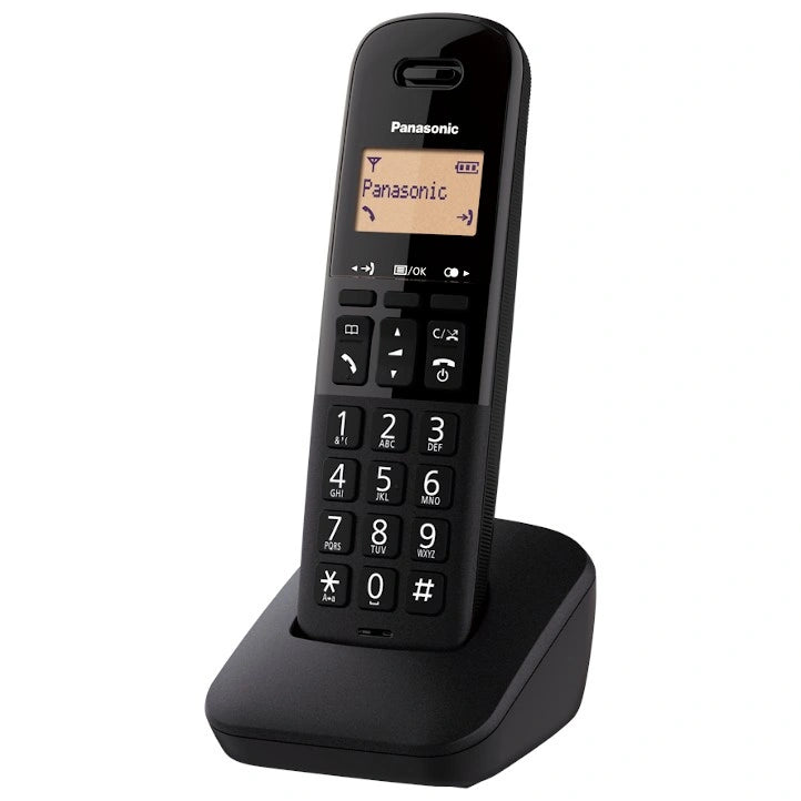 Ασύρματο Ψηφιακό Τηλέφωνο Panasonic KX-TGB610GRB Μαύρο με Δυνατό Kουδούνισμα, Πλήκτρο Αποκλεισμού Κλήσεων και Αναγνώριση Κλήσης