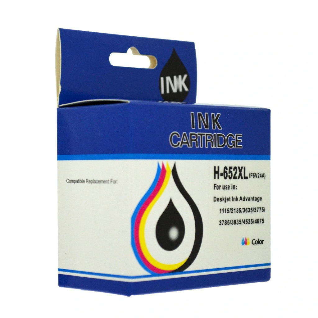 Μελάνι HP Συμβατό 652XL F6V24AE Σελίδες:450 Color για Deskjet Ink Andvantage-1115,2135, 3635, 3835, 4535, 4675, 1111, 1112, 2131, 2132, 2133