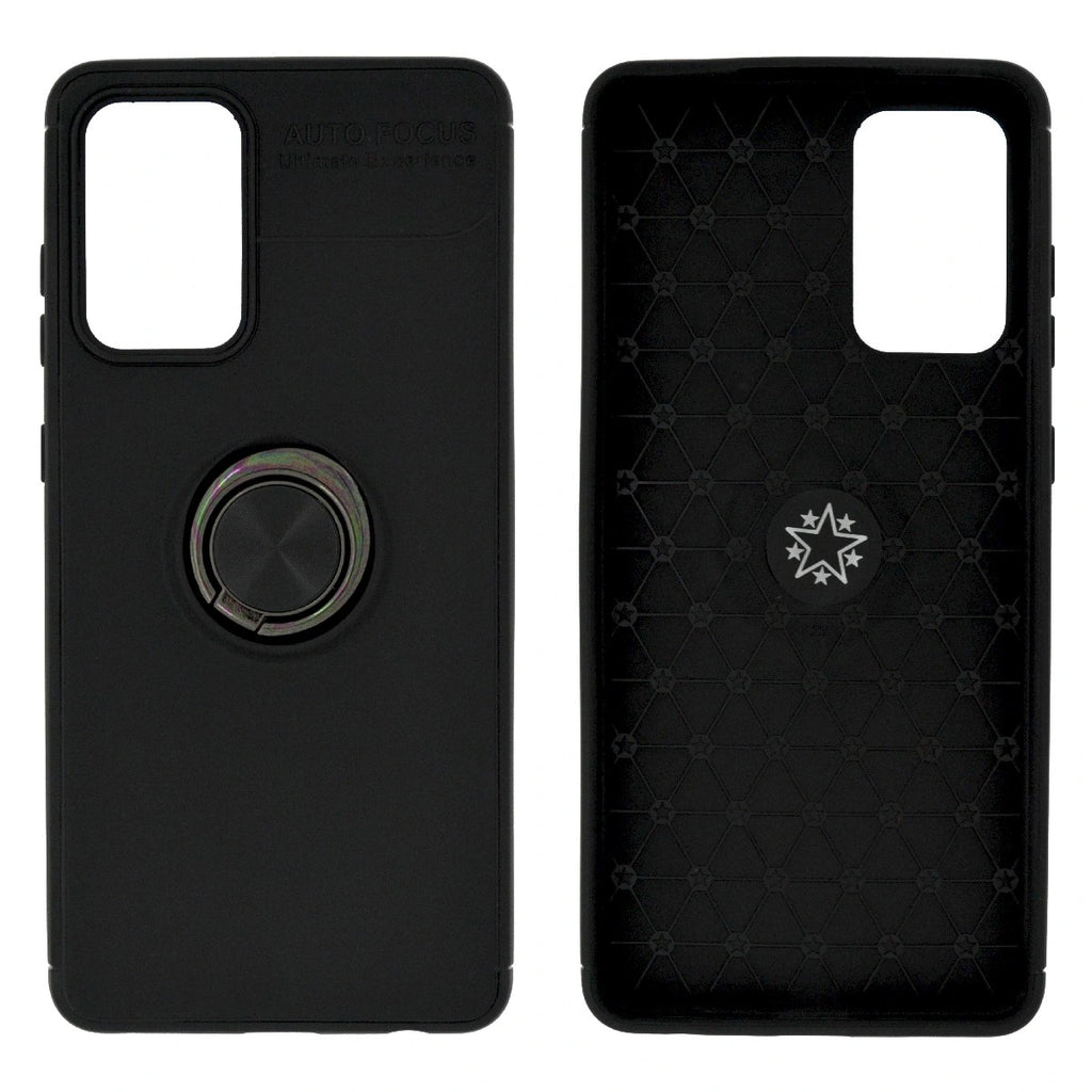 Θήκη Ancus Autofocus Shockproof με Ring Holder για Samsung A72 A725F A726B Μαύρη