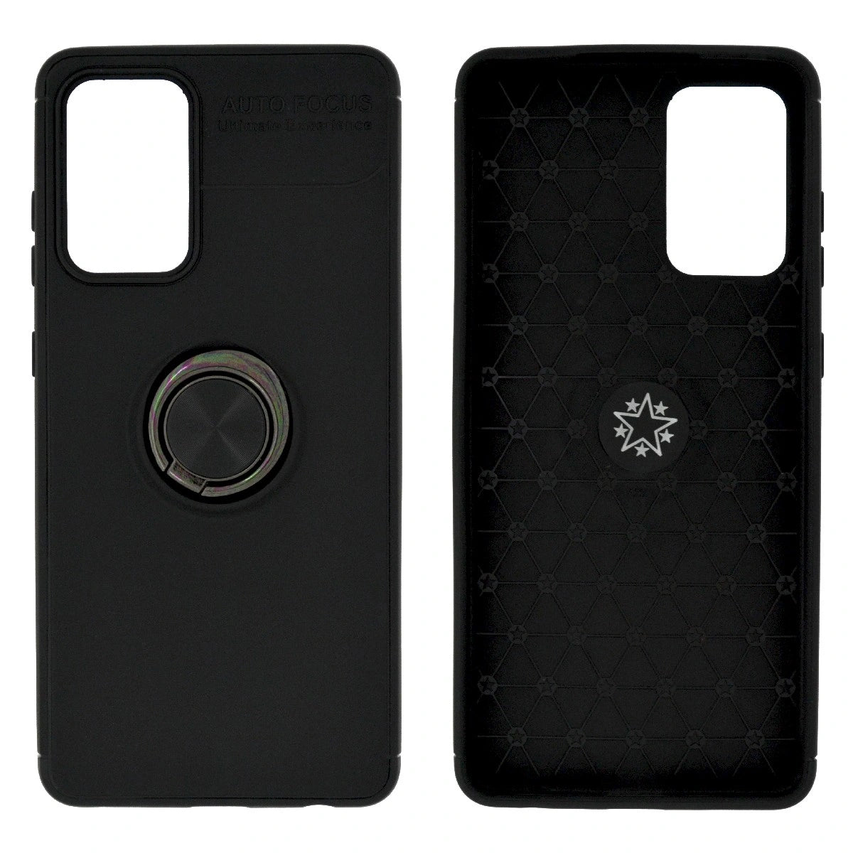 Θήκη Ancus Autofocus Shockproof με Ring Holder για Samsung A72 A725F A726B Μαύρη