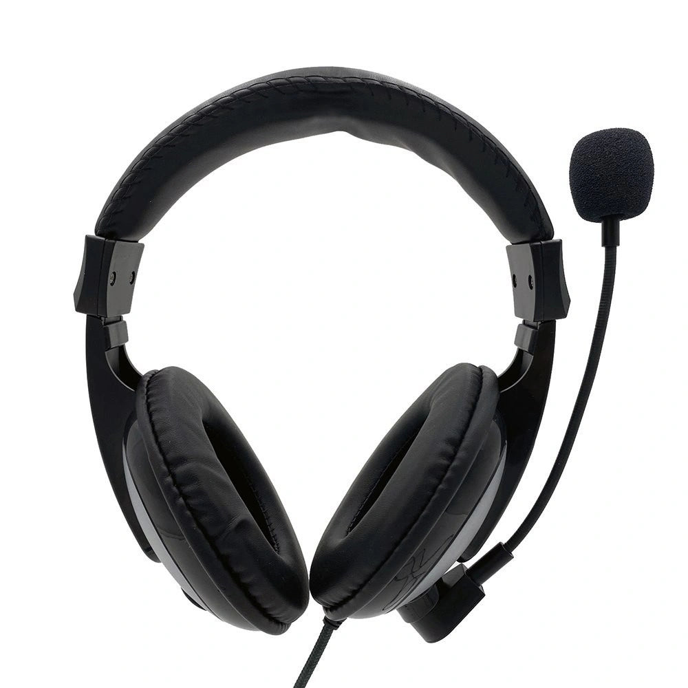 Ακουστικά Stereo Media-Tech TURDUS PRO MT3603 με Διπλό Κονέκτορα 3.5mm και Ρυθμιζόμενο Μικρόφωνο Μαύρο