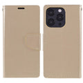 Θήκη Book Goospery Bravo Diary για Apple iPhone 13 Pro Χρυσαφί
