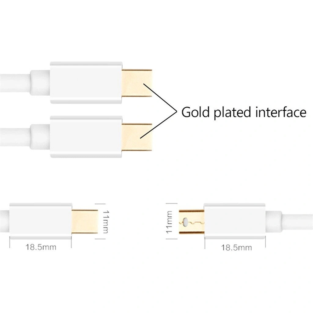 Καλώδιο Ancus HiConnect Mini Displayport σε Mini Displayport Λευκό 1.8m
