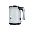 Βραστήρας Inox, 1.7 lt, 2200W, Περιστρεφόμενη Βάση 360°, Γκρι-Κρεμ, Darwin
