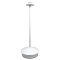 Επιτραπέζιο Φωτιστικό LED, ύψος 29.5cm, Επαναφορτιζόμενο, με Φορτιστή USB, Λευκό, Darwin