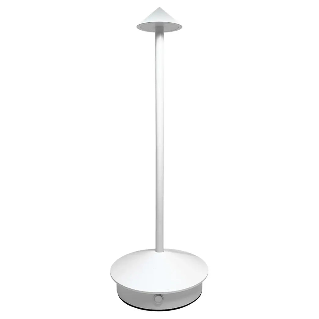 Επιτραπέζιο Φωτιστικό LED, ύψος 29.5cm, Επαναφορτιζόμενο, με Φορτιστή USB, Λευκό, Darwin