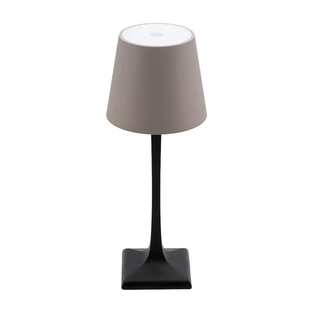 Tele Επιτραπέζιο Φωτιστικό LED, ύψος 28cm, Επαναφορτιζόμενο, Μαύρο/Γκρι, Milano, Securit