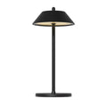 Tele Επιτραπέζιο Φωτιστικό LED, ύψος 27.3cm, Αλουμινίου, Επαναφορτιζόμενο, 2.5W, Μαύρο ΜΑΤ, Cone, Prego