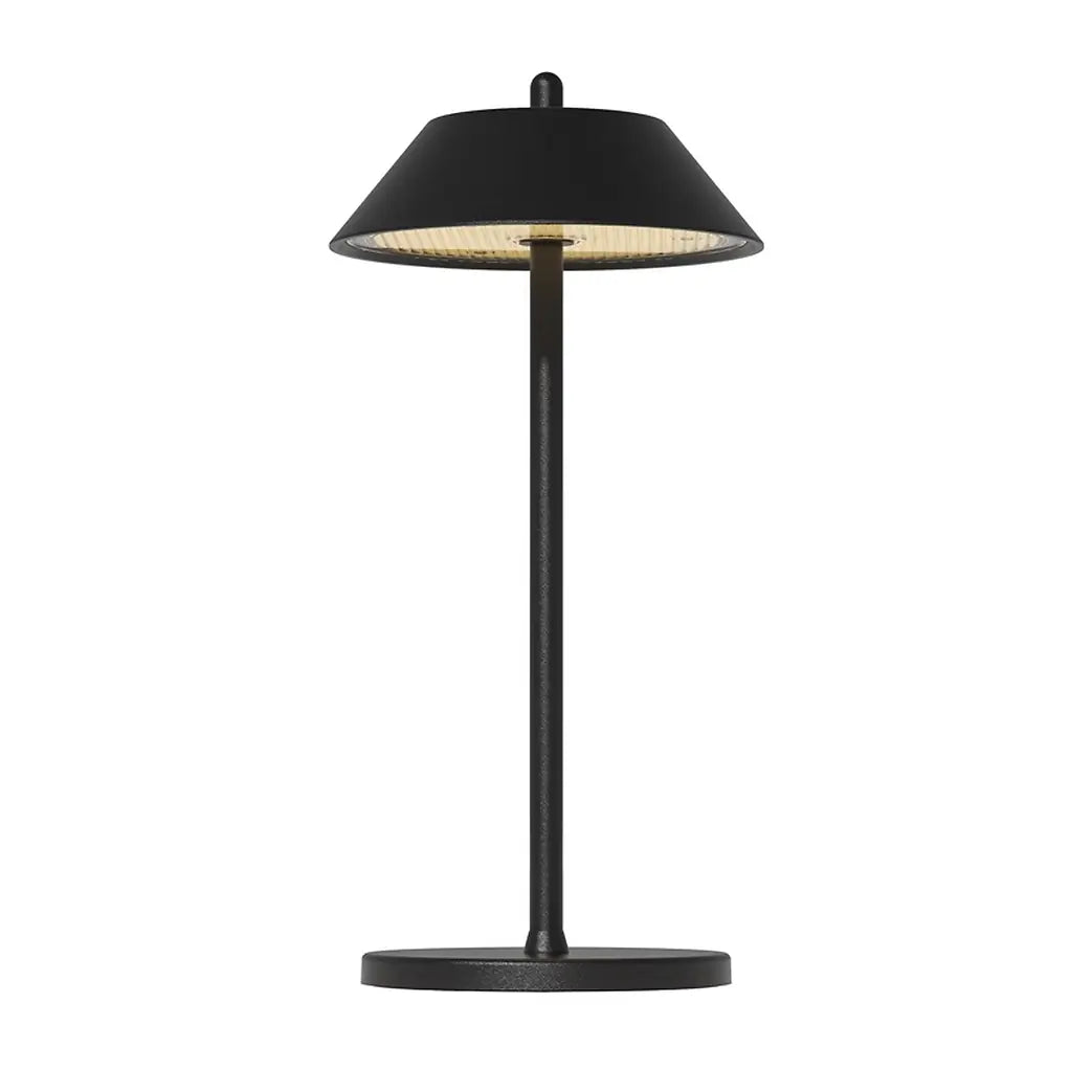 Tele Επιτραπέζιο Φωτιστικό LED, ύψος 27.3cm, Αλουμινίου, Επαναφορτιζόμενο, 2.5W, Μαύρο ΜΑΤ, Cone, Prego