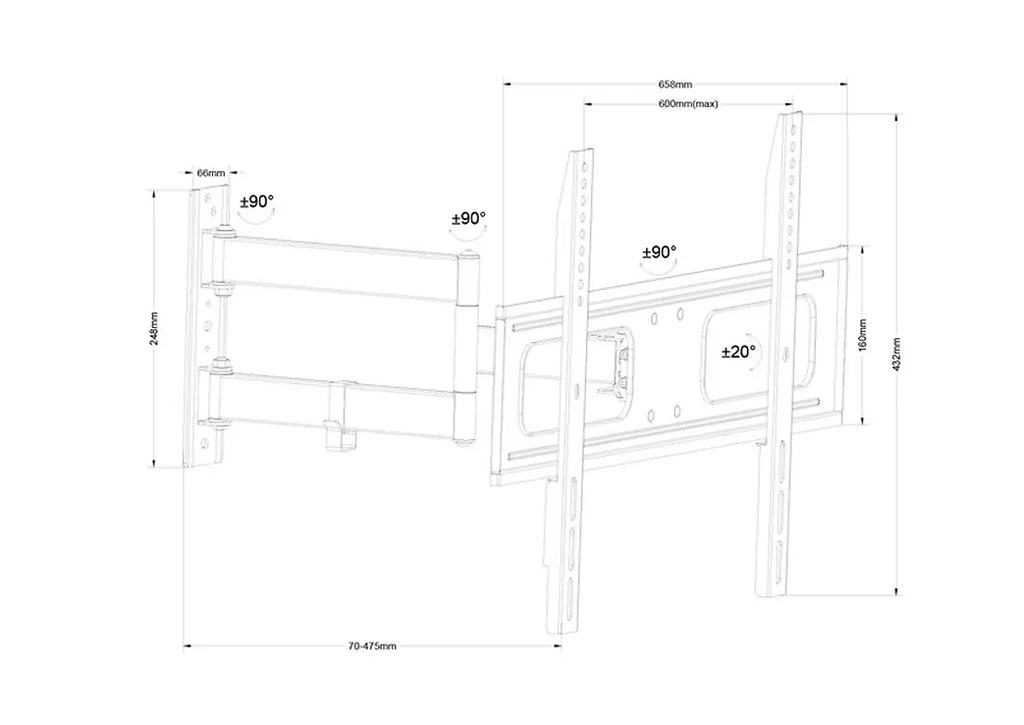 Tele ΒΑΣΗ ΓΙΑ LCD-TV, TVS36-443