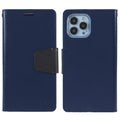Θήκη Book Goospery Sonata Diary Case για Apple iPhone 13 Pro Μπλε-Μαύρο