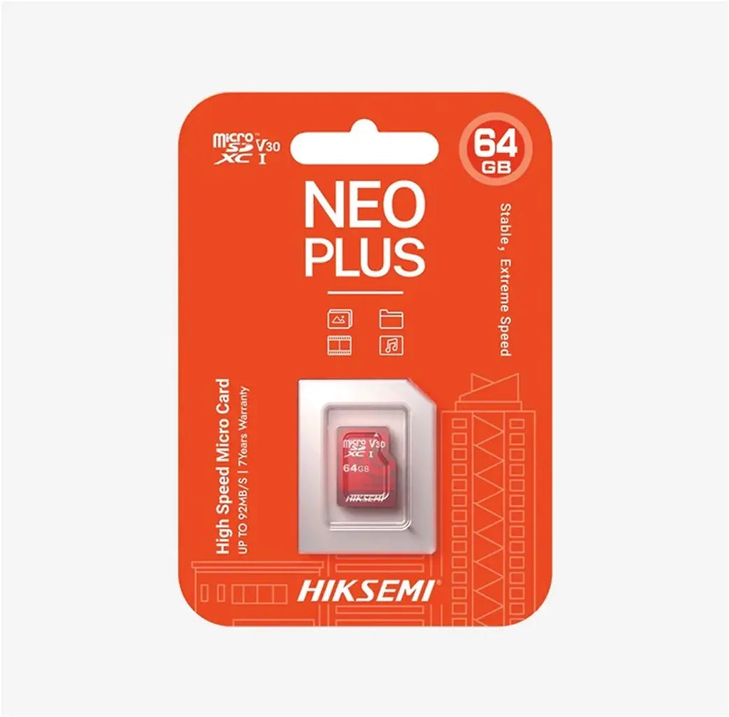 Tele Microsd Κάρτα Μνήμης 64GB Hiksemi της Hikvision, HS-TF-E1/64G