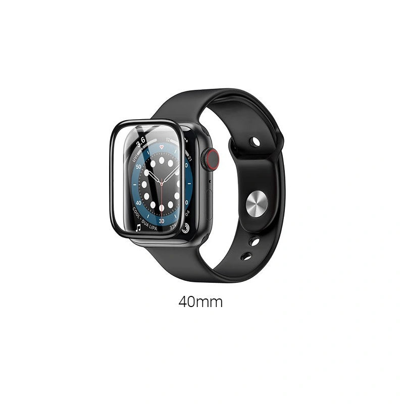 Tempered Glass Hoco A29 0.33mm 9H 3D Hot bending 40mm για iWatch Series4 5 6 SE Μαύρο
