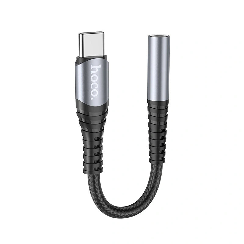 Αντάπτορας Hoco LS33 USB-C σε 3.5mm Θηλυκό Μεταλλικό Γκρι
