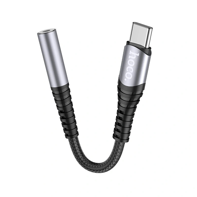 Αντάπτορας Hoco LS33 USB-C σε 3.5mm Θηλυκό Μεταλλικό Γκρι
