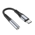 Αντάπτορας Hoco LS33 USB-C σε 3.5mm Θηλυκό Μεταλλικό Γκρι